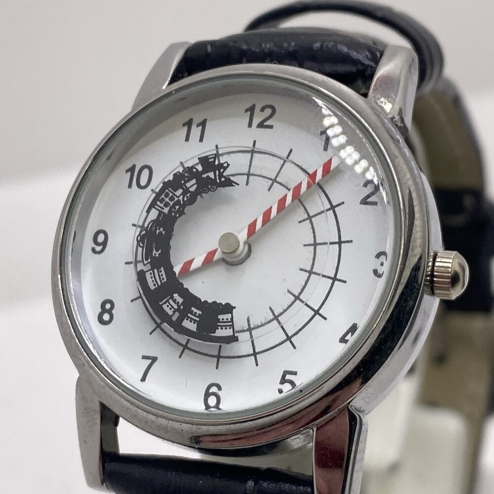 Vintage Unisex Train Watch Works New Battery